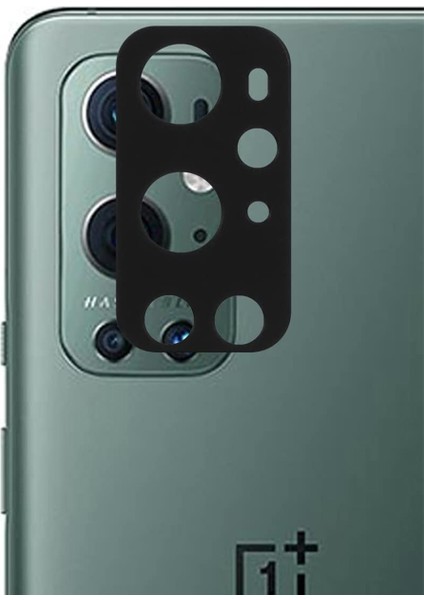 Oneplus 9 Pro ile Uyumlu Kamera Lens Koruma Halkası - Kapalı Tasarım Siyah