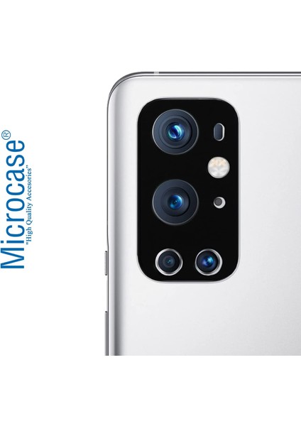 Oneplus 9 Pro ile Uyumlu Kamera Lens Koruma Halkası - Kapalı Tasarım Siyah modelleri