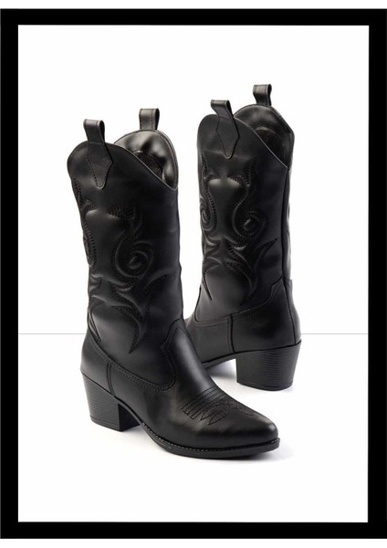 Siyah Kadın Bot & Bootie K02217100709