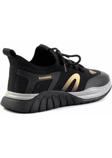 Siyah Sarı Streç Erkek Sneaker E01175524217 fırsatları