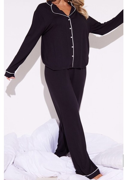 Düğmeli Biyeli Pijama Takımı fiyatları