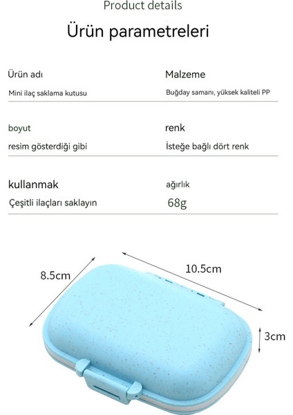 Taşınabilir Ilaç Saklama Kutusu (Yurt Dışından)