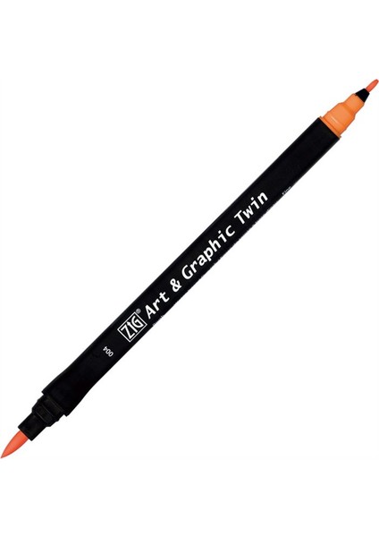 Art&graphic Twin Çift Uçlu Keçe Grafik Kalemi 004 Orange