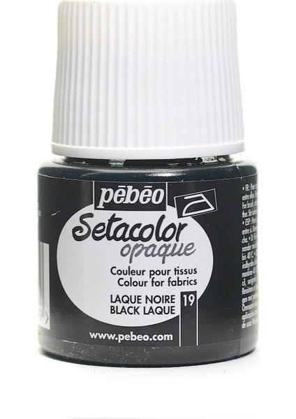 Opak Kumaş Boyası 45 ml 19 Black Lake