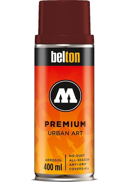 Premium Sprey Boya 400 ml N:021 Geser Black Red
