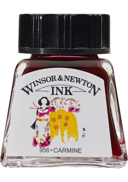 Drawing Ink Çini Mürekkebi 14 ml 127 Carmine