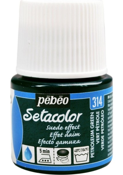 Suede Effect (Süet Etkisi) Kumaş Boyası 314 Petroleum Green 45 ml