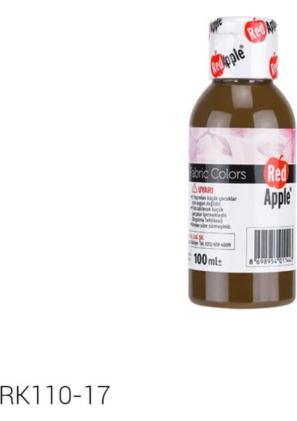 Red apple Kumas Boyası 100 ml Kahve