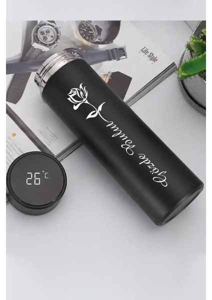 Hediyelik Termos Kişiye Özel Isim Baskılı Dereceli Çelik Termos modelleri