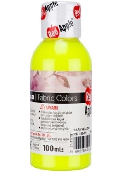 Kumaş Boyası 100 gr Neon Sarı