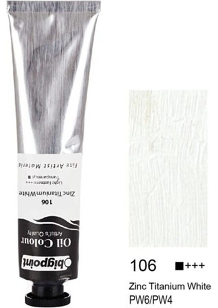 Yağlı Boya 45 Ml. 106 Zinc Titanium White