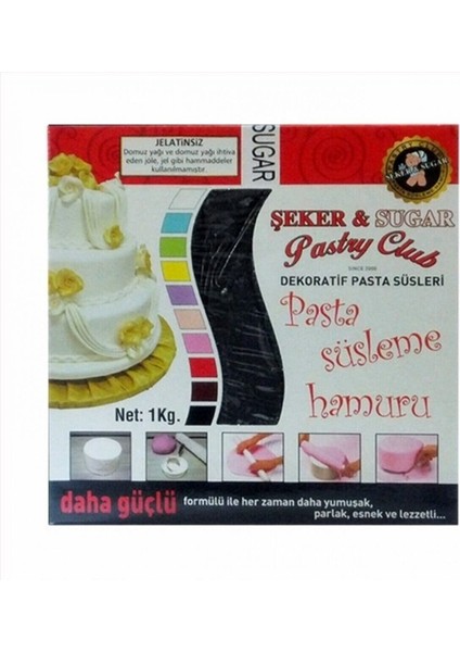 Siyah Şeker Hamuru 1kg