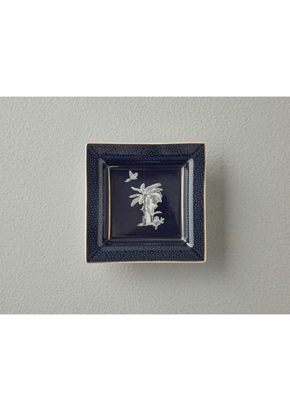 Chic Palm Dekoratif Tabak 14X14X2,5 cm Lacivert fiyatları