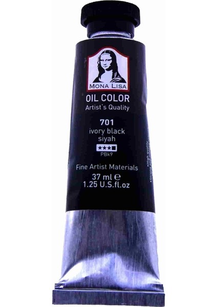 Yağlı Boya 37ML Siyah N701