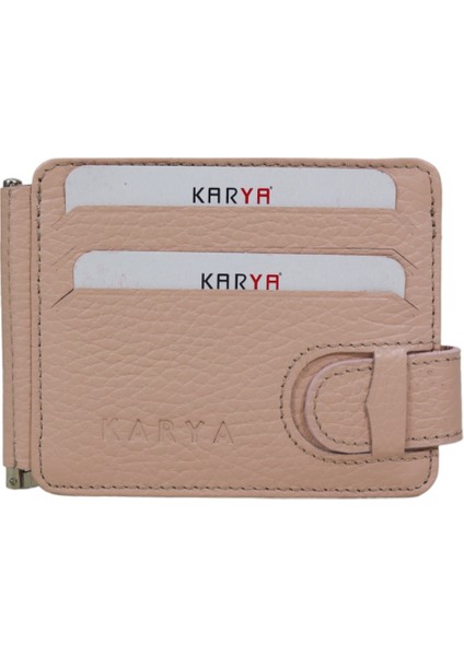 Hakiki Deri Para Maşalı Unisex Kartlık Cüzdan 0044