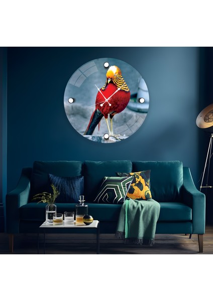 Cennet Kuşu Cam Saat - 40 cm modelleri