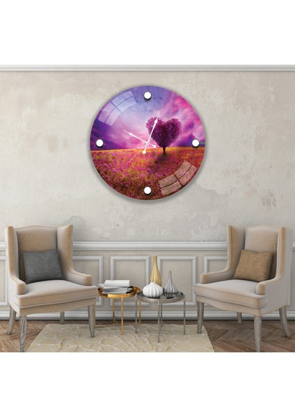 Sevgi Ağacı Cam Saat - 40 cm modelleri