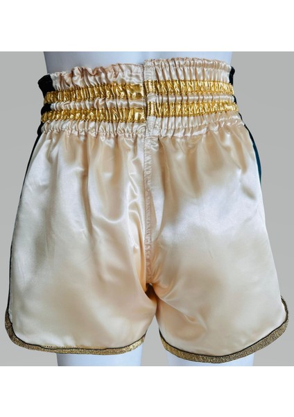 Whiteface Muay Thai Elite Şort (Bej-Siyah)