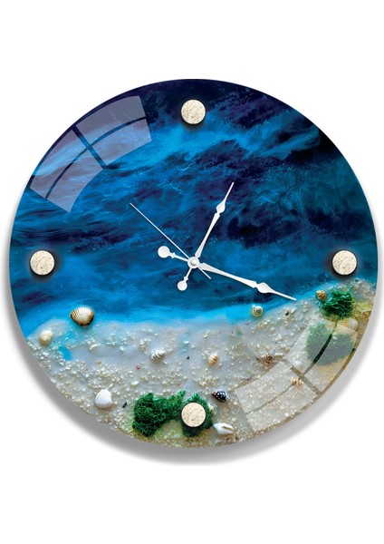 Deniz Kabuğu Cam Saat - 60 cm fiyatları