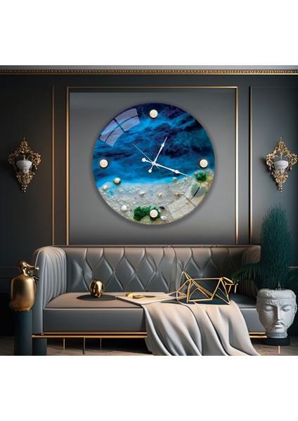 Deniz Kabuğu Cam Saat - 60 cm modelleri
