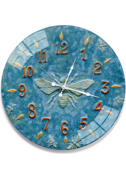Mavi Seramik Cam Saat - 60 cm fiyatları