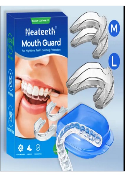 Diş Gıcırdatma Diş Sıkma Çene Sıkma Önleyici Bruksizm Aparatı Silikon Gece Plağı Termofor Dişlik 8'li fiyatları