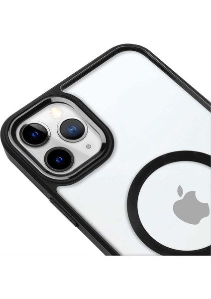 iPhone 13 Pro Magsafe Siyah Kılıf/ Magnefic Crystal Black Case