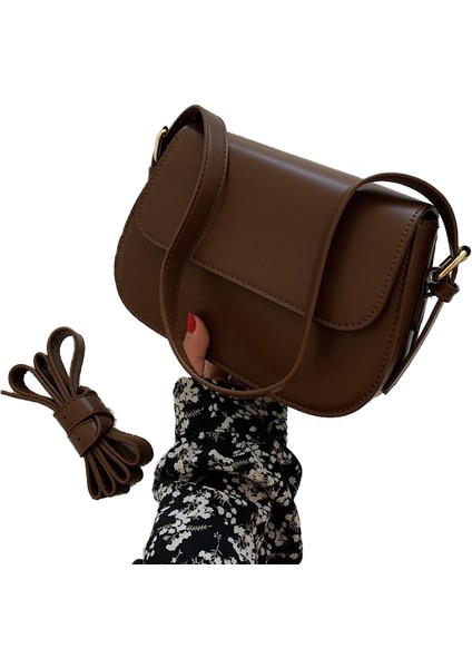 Tek Omuz Crossbody Çanta Retro Küçük Kare Çanta (Yurt Dışından)