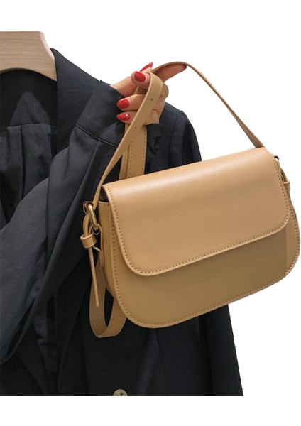 Tek Omuz Crossbody Çanta Retro Küçük Kare Çanta (Yurt Dışından)