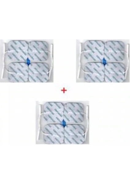 Kablolu Tens Pedi Tens Elektrodu 5x5 cm 3 Adet