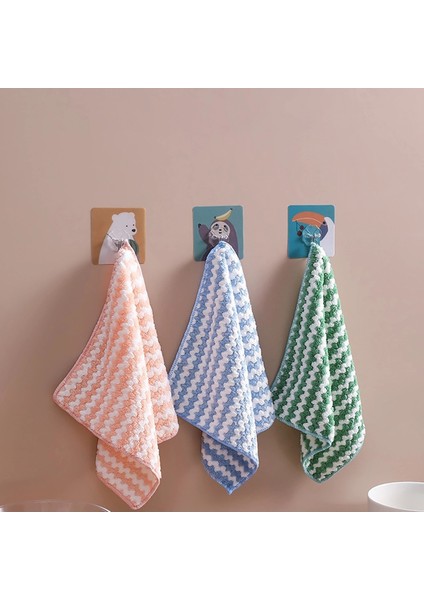 Mikrofiber Temizlik Bezi Mercan Kadife Bulaşık Havluları Mutfak Yeniden Temizlik Bezleri 3lü 25X25CM modelleri