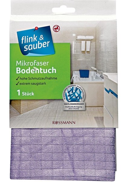 Flink Sauber Flink & Sauber Mikrofiber Yer Bezi Çok Emici, 50X60 cm