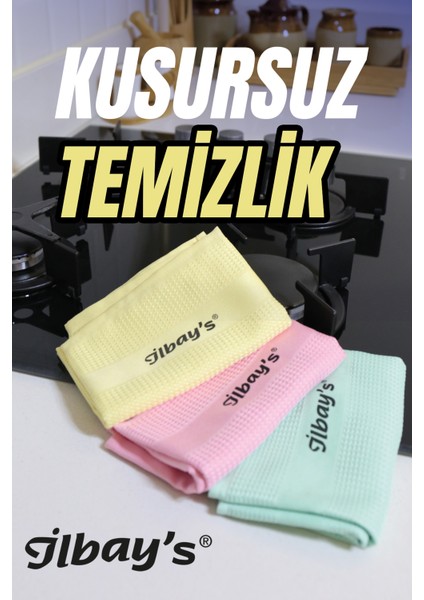 6 Adet Mikrofiber Temizlik Bezi 40X60 CM (2 PAKET X 3'LÜ)