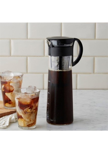 Mizudashi (Cold Brew) Coffee Pot - Filtreli Soğuk Kahve Demleme Sürahisi (Kahverengi)