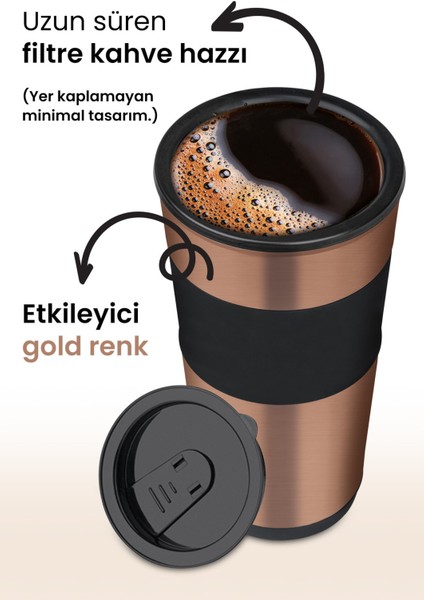 Mycoffee Relax MC-102 Gold Seyahat Termos Bardaklı Bpa Içermeyen Kişisel Filtre Kahve Makinesi modelleri