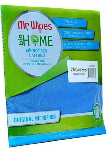 Mr Wipes Farmasi Mr Wıpes 2li Cam Bezi 40X40 cm