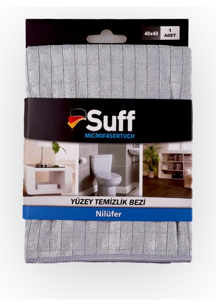 Nilüfer Mikrofiber Bez/ Damalı Genel Temizlik Bezi (40X40CM)