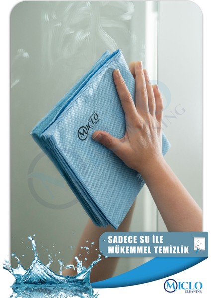 2 Adet - 40X40 Sihirli Cam Bezi - Baklava Desen