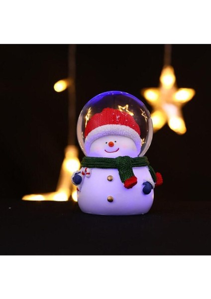 Yılbaşı Işıklı Kardan Adam Kristal Top fiyatları