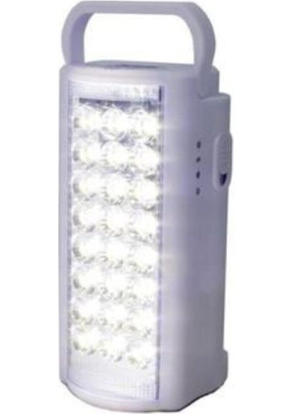 24 Ledli USB Şarj Çıkışlı Kaliteli Kamp Feneri 80 Saat Akülü Şarjlı Işıldak