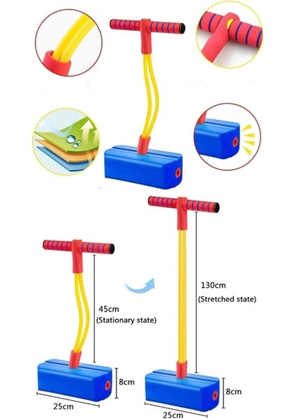 ® Çocuklar Için Atlama Zıplama Oyuncağı Boy Uzatıcı Eğitici Fiziksel ve Zihinsel Geliştirici