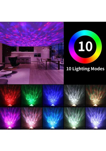 LED Projektör Yıldızlı Gökyüzü Galaxy Light Uzaktan Kumandalı/ Bluetooth Müzik Çalar/ Disko Topu modelleri