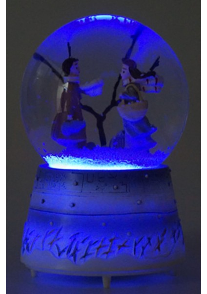 Kış Masalı Kar Küresi Müzikli Otomatik Renk Değiştirmeli Işıklı modelleri