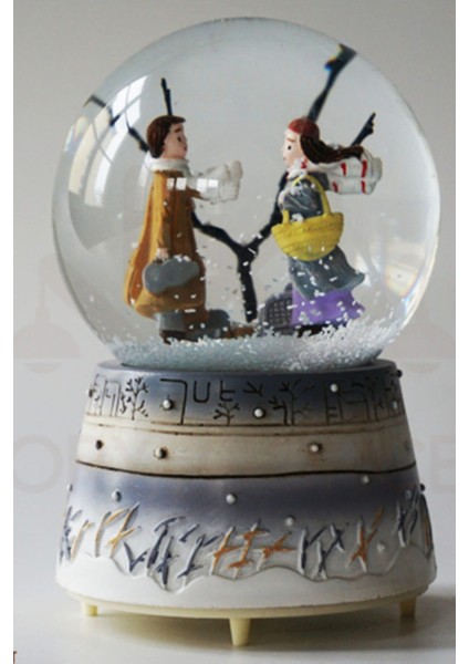 Kış Masalı Kar Küresi Müzikli Otomatik Renk Değiştirmeli Işıklı fırsatları