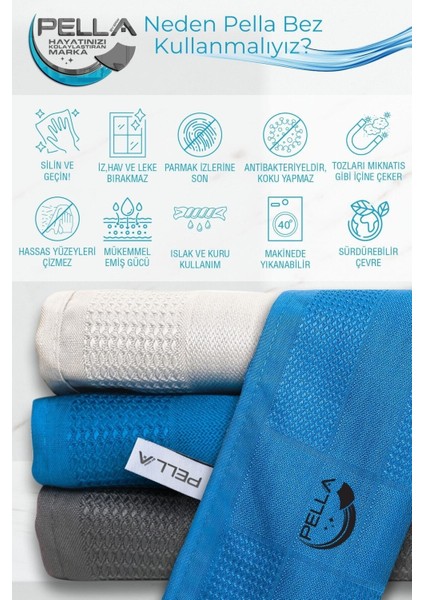 Active Çamaşır Suyu ile Kullanılabilen Tek Mikrofiber Bez 3'lü Temizlik Bezi (Dünyada Bir Ilk) modelleri
