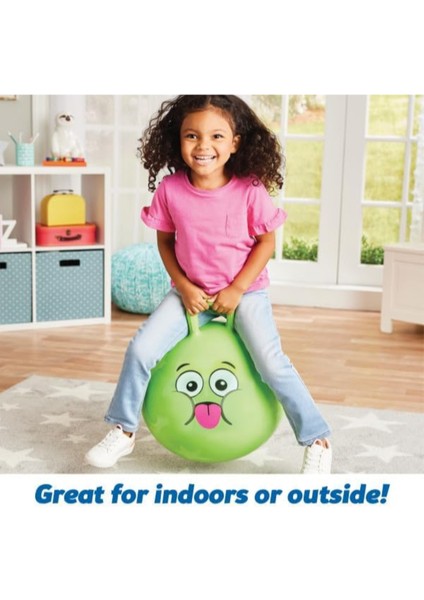 Yeşil Zıp Zıp Kanguru Zıplama Pilates Topu Çocuk Pilates Topu 100 cm Çap, 40 cm Yükseklik modelleri