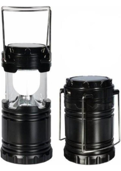 Light Şarjlı Kamp Lambası Güneş Enerjili Kızaklı Kamp Feneri LED Lamba Işıldak Mini Boy fiyatları