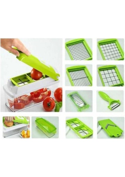 Nicer Dicer Plus 10 Parça Pratik Patates Soğan Sebze Dilimleyici Doğrayıcı modelleri