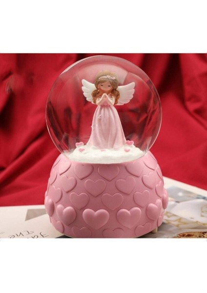 Pembe Peri Işıklı Müzikli Sihirli Kar Küresi Arkadaşa Hediye fiyatları