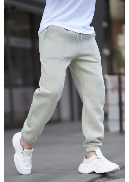 Çağla Yeşili Cep Detaylı Erkek Basic Eşofman Altı 6522 fiyatları